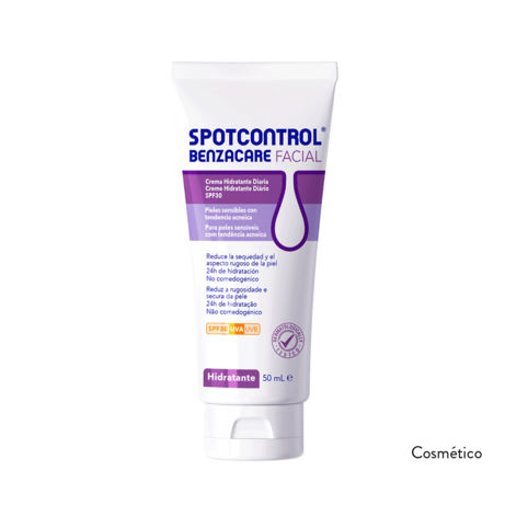 Espuma limpiadora Spotcontrol® Benzacare para piel grasa con acné