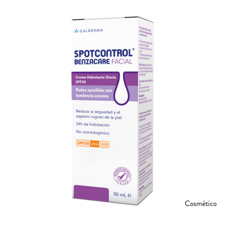 Crema hidratante para piel con acné Spotcontrol® Benzacare